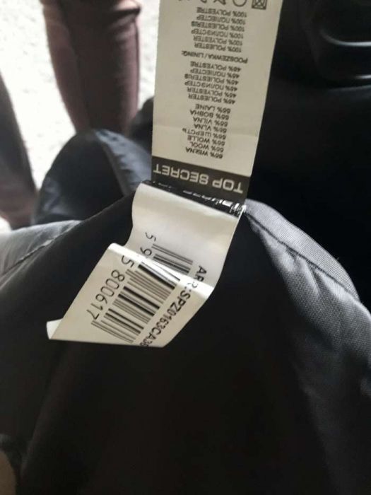 Płaszcz damski Top Secret wełna