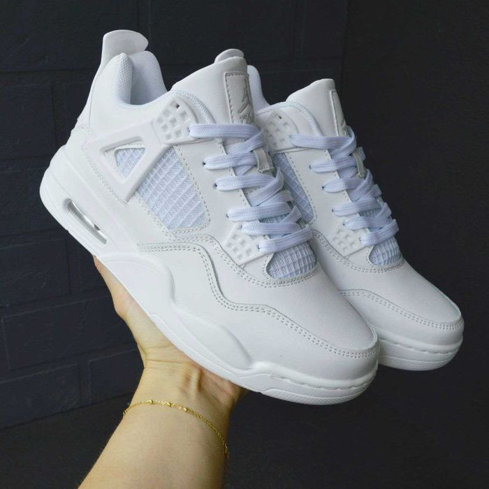 !SALE! Nike Air Jordan Retro 4 Full White 36 37 38 39 40 41 42 джордан