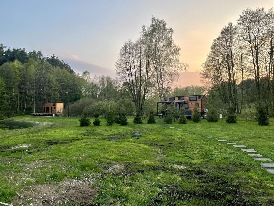 Tiny silent house wynajme domek las natura jacuzzi bania wynajem