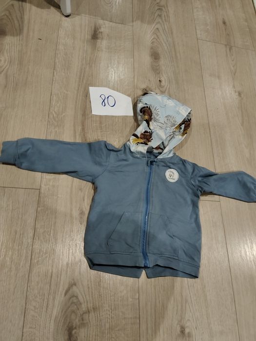 Niebieska bluza 80/86 cm Hey popinjay