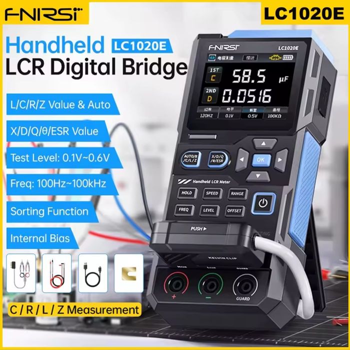 Fnirsi LC1020Е тестер LCR индуктивность ёмкость сопротивление ESR
