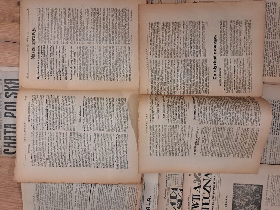 Chata Polska 1920 r.  Nr 9, 16, 18, 24‑26, 28‑31, + dod ilustr. Nr.15