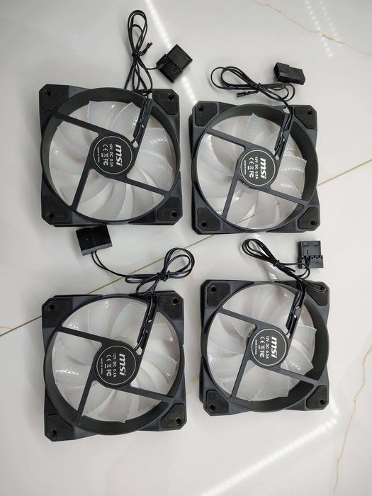 x4 Ventoinhas/Fans MSI 12mm Auto-RGB
