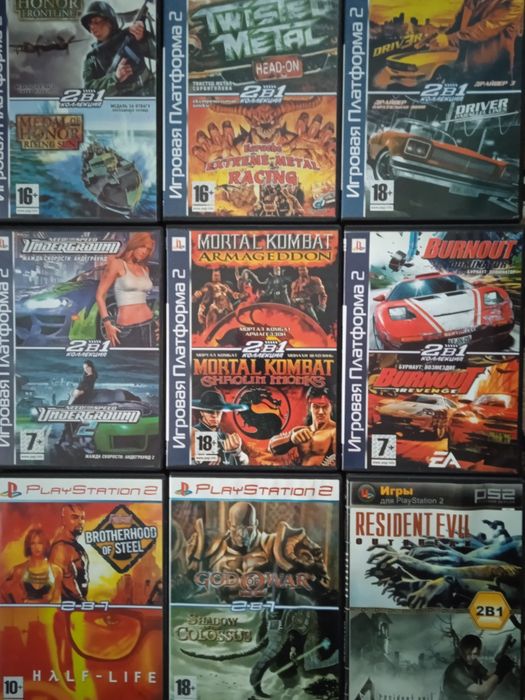 Продам Ігрові Дискі для Sony PlayStation 2.ps 2.пс 2.Найкращі Ігри Ps2