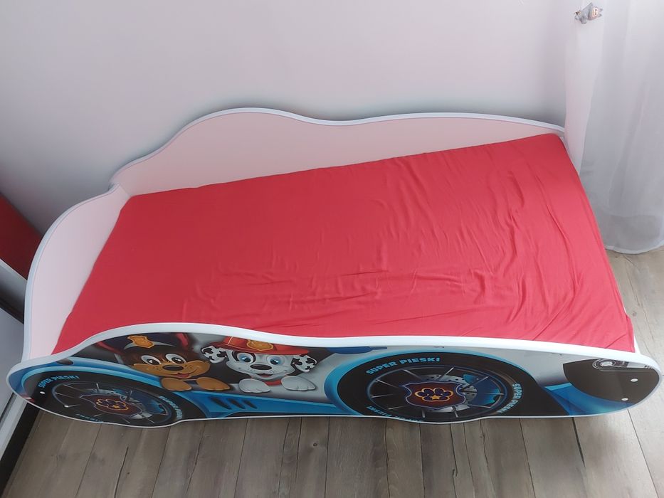 Łóżko dla dziecka z materacem Super pieski  Psi Patrol