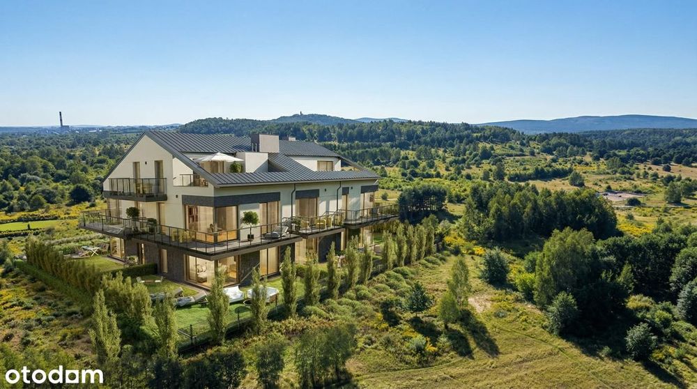 Ogród 200 m2 , taras 70 m2 Nowe Mieszkania Ślichowice.