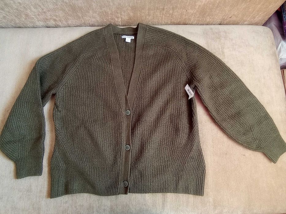В'язана кофта/кардиган на 52-54-56. Нова
