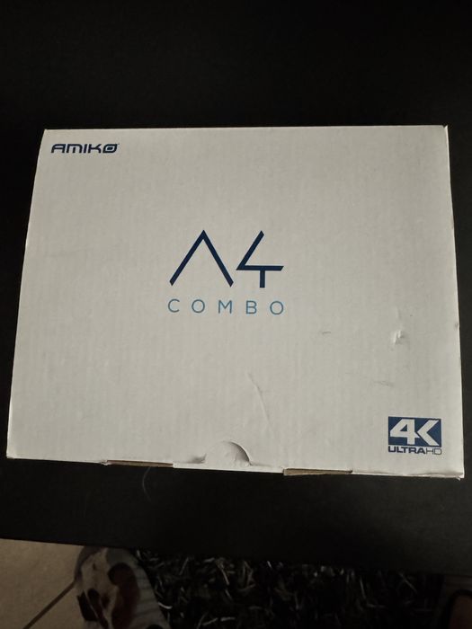 Box amiko 4k combo (disponivel para satelite/cabo) e tambem IPTV)