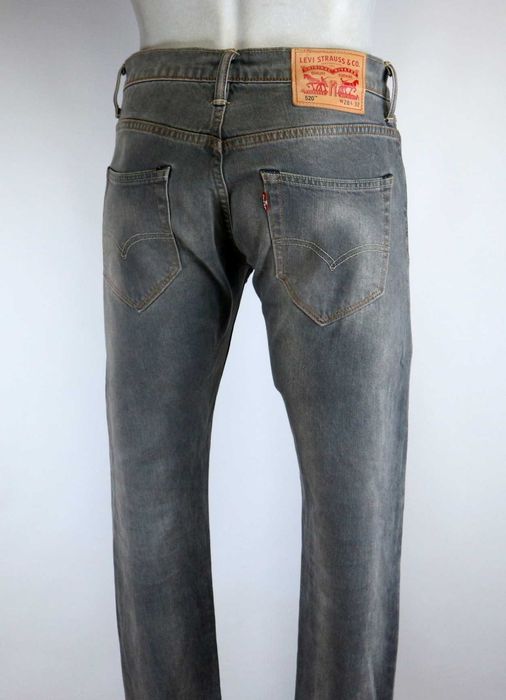 Levis 520 W28 L32 spodnie jeansy pas 2 x 41 cm