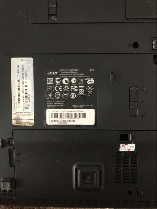 Ноутбук Acer TravelMate 8573 робочий для навчання, офісу, інтернету