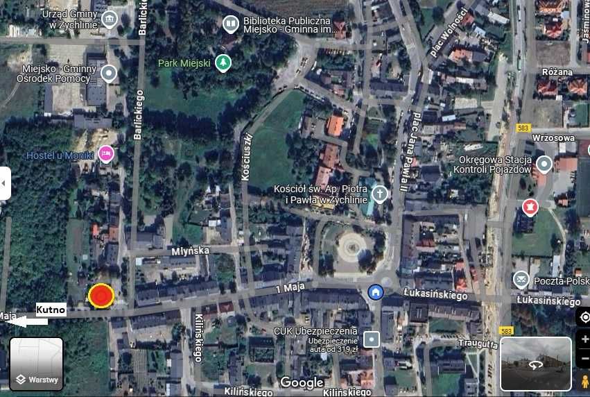 Żychlin lokal handlowo - usługowy