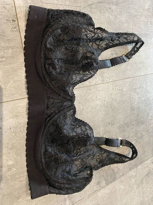 Koronkowy biustonosz H&M 80D miękki stanik