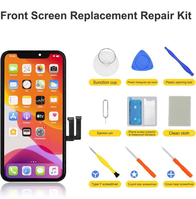 Для iPhone 6s, 7 та 8 Plus черный ЖК-экран, запасные части, передняя п