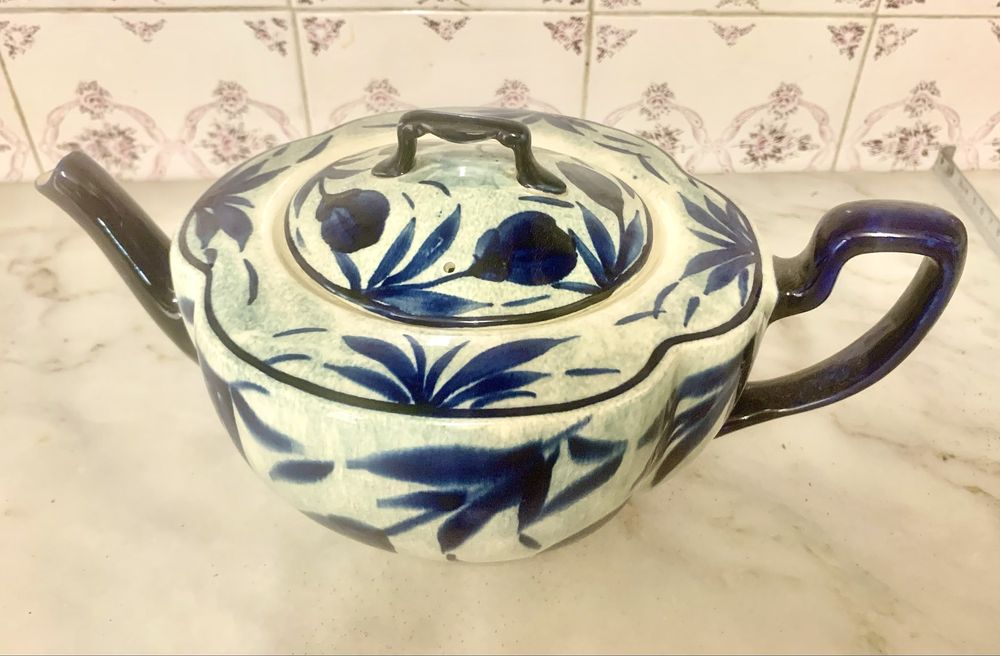 Grande bule Em faiança português Gilman & Ctª - Sacavém