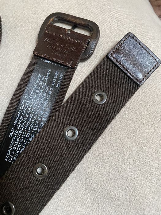 Brazowy pasek Massimo Dutti