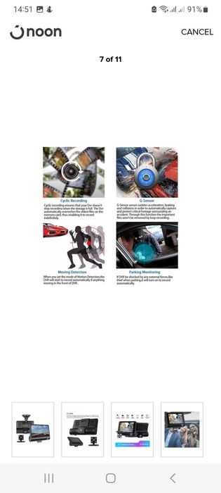 Dash cam camara video para carro