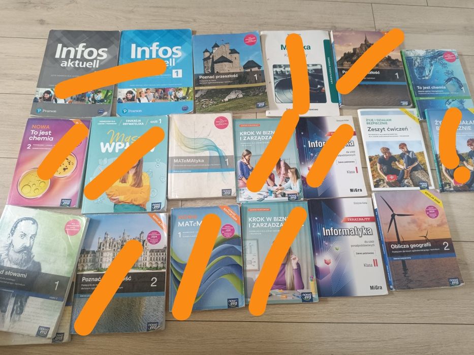 Książki 1 i 2 klasa technikum/liceum