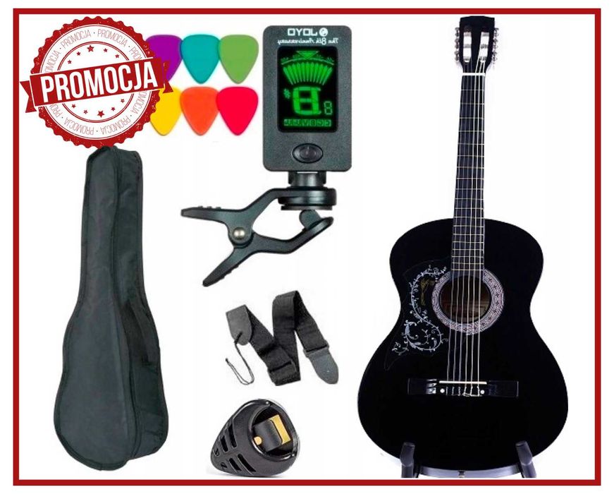 Nowoczesna GITARA Klasyczna Akustyczna 4/4 *44 Początkująca (PROMOCJA)