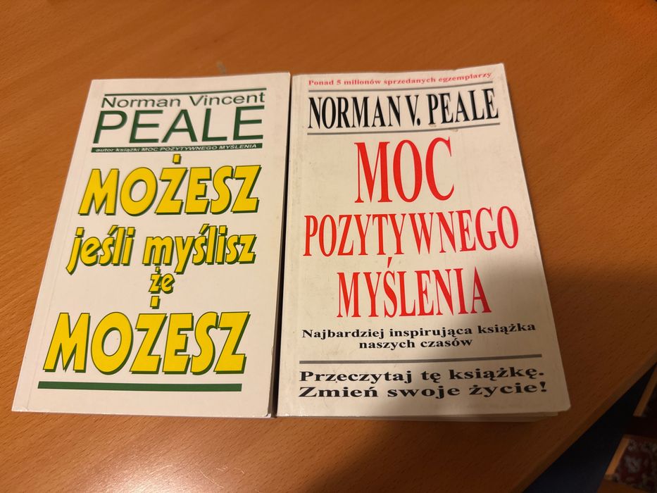 2 książki Norman V. Peale Moc pozytywnego myślenia i Możesz jeśli…
