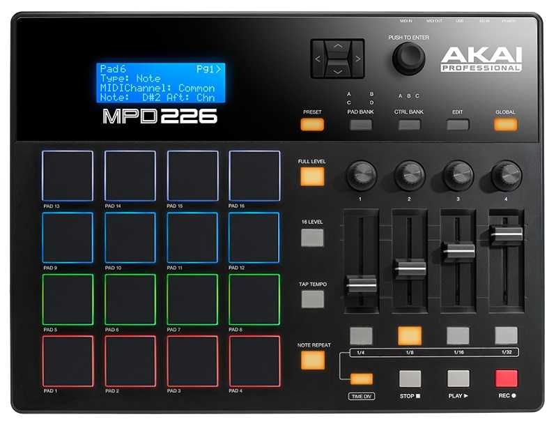 Controlador MIDI / USB AKAI MPD226