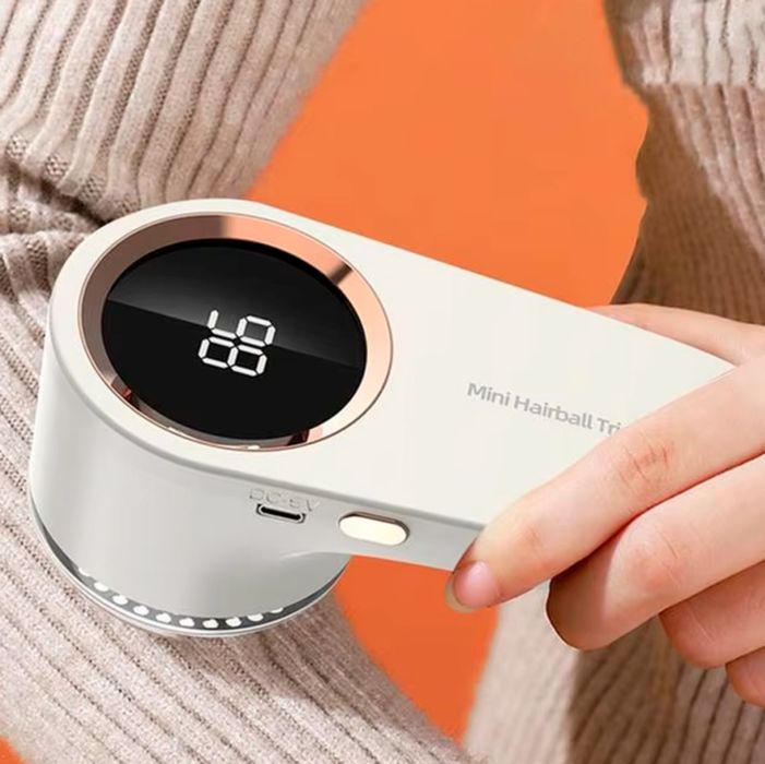 Машинка для видалення ковтунців,ворсу,катишок бездротова з Дисплеєм дл