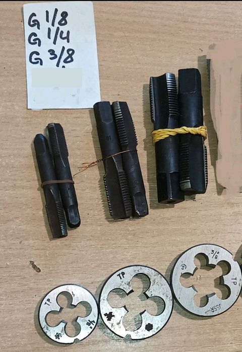 Мітчик плашка лерка СРСР набор М5-М27 + конічні дюмові та трубні