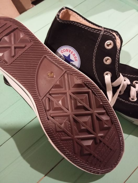 Кеди Converse Chuck Taylor All Star Hi Black (Високі чорно-білі) 44 р.