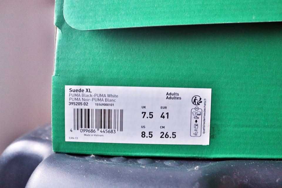 PUMA Black Suede XL 41 (Novas!)