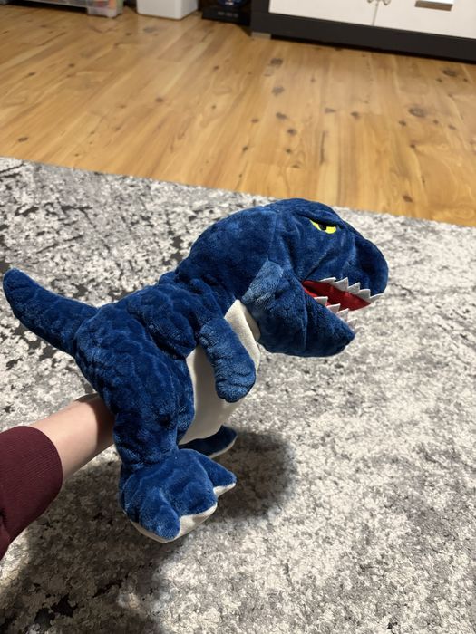Maskotka pacynka na rękę dinozaur tyranozaur