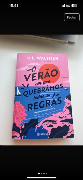 Livro O Verão em que Quebrámos Todas as Regras de K.LWalther