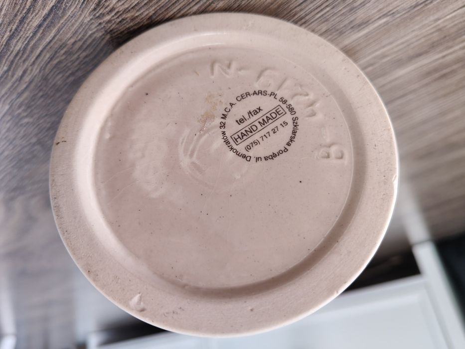 Kolekcjonerski, ozdoby, ceramiczny kufel do piwa, Herb Szczecina, gryf