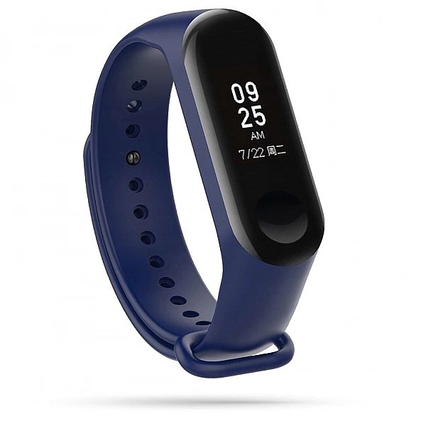 Opaska Smooth do Xiaomi Mi Band 3 / 4 granatowy