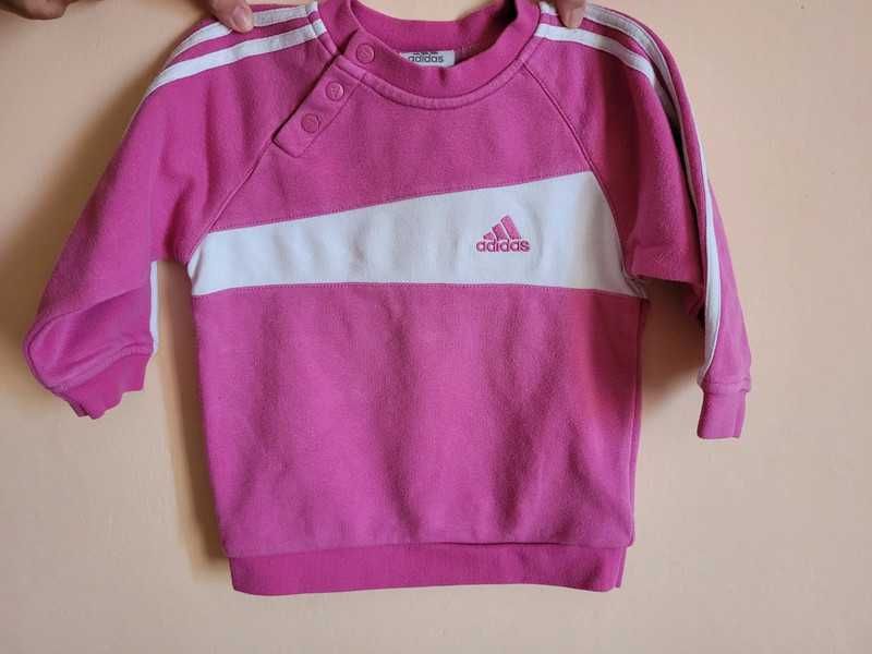Różowa bluza Adidas roz. 9-12 miesięcy