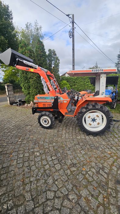 Kubota L1-225 4x4 wspomaganie Rewers tur ładowacz czołowy mini traktorek japoński ogrodniczy sadowniczy glebogryzka kosiarka yanmar iseki mitsubishi