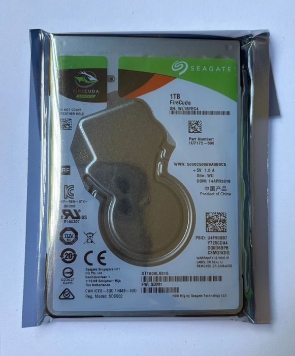 Disco SSHD Seagate Firecuda 1 Terabte