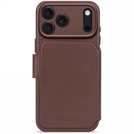 Decoded Leather Detachable Wallet - skórzana obudowa ochronna do iPhone 17 Pro Max kompatybilna z MagSafe (chocolat brown)