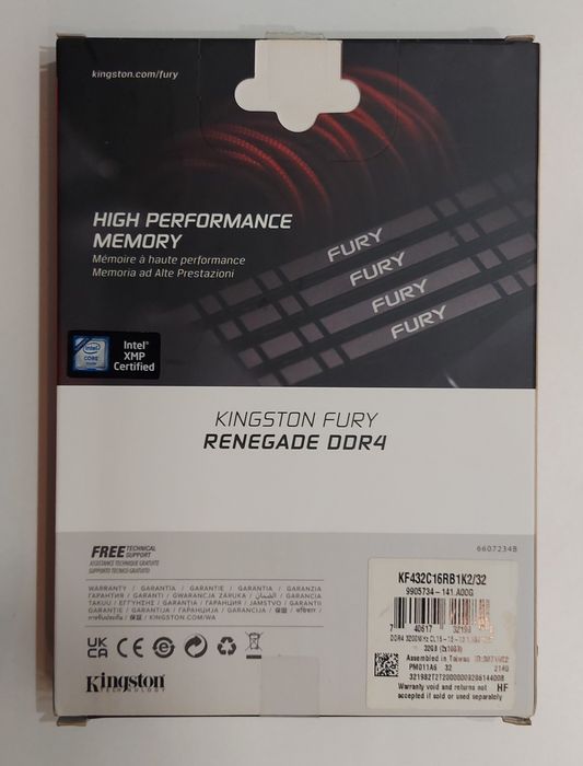 Pamięć RAM Kingston Fury Renegade DDR4 32GB (2x16GB)