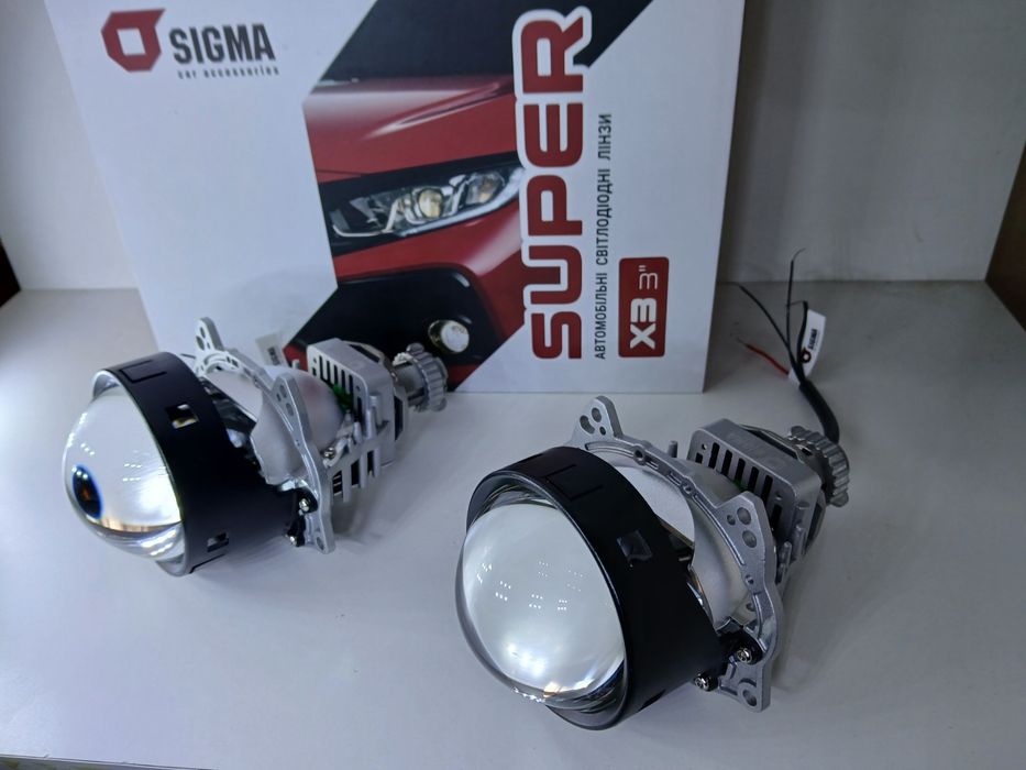 Лінзи в авто Led линзы в фары led biled Sigma super x3