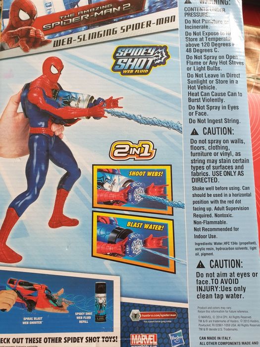 Spiderman z wyrzutnią
