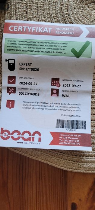Alkomat alcofind expert