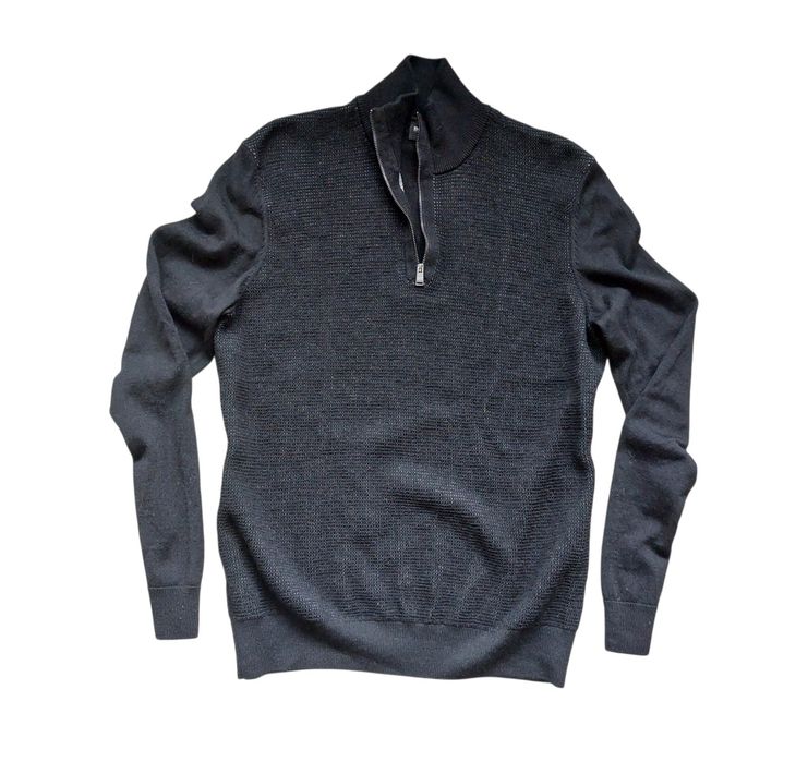 Hugo Boss nowy sweter męski meryno wool wełniany r. L