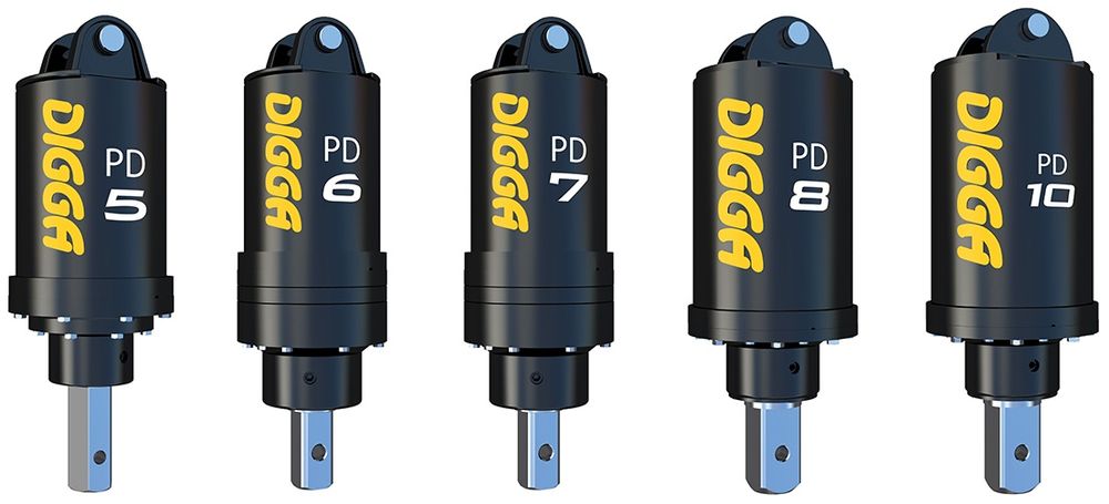 Гидробур DIGGA / Гидробур для экскаватора, спецтехники / Буровой шнек