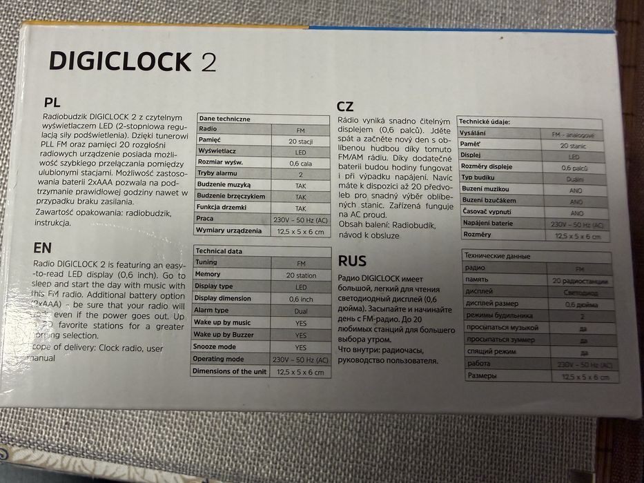 Radiobudzik TECHNISAT Digiclock 2
