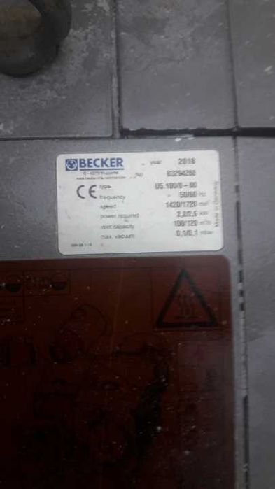 Pompa próżniowa BECKER 2018 ROK