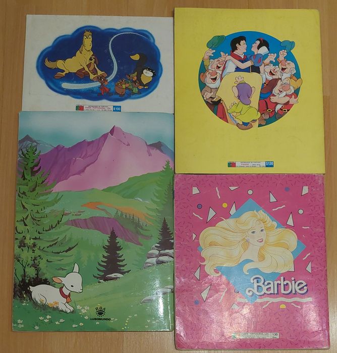 Cadernetas COMPLETAS Barbie, Disney Panini