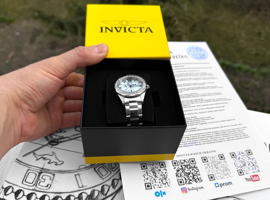 Жіночий годинник Invicta Angel 28463 Mother of Pearl 38 mm. WR 100 MT.