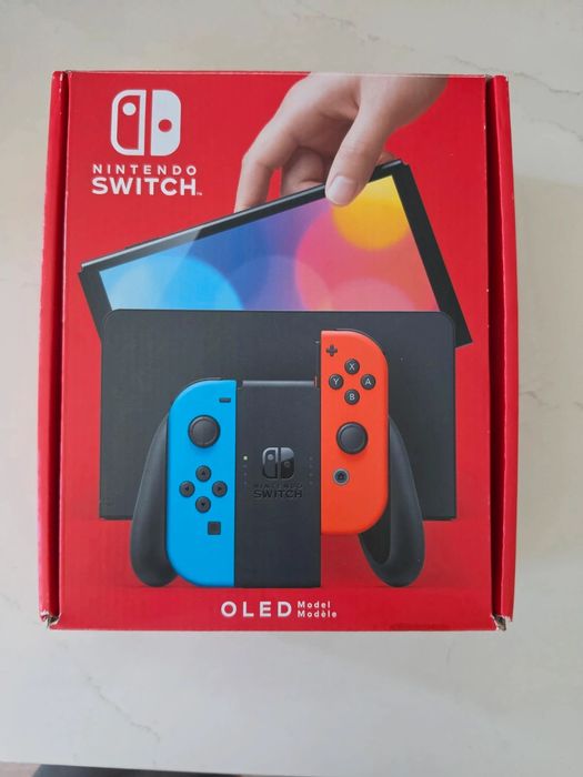 Nintendo Switch OLED Neon (Com Caixa, Estojo Tomtoc e Vários Acessórios), Excelente Estado