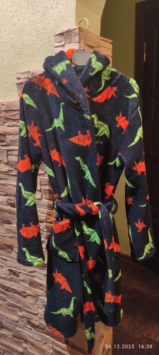 Флисовый халат 146-156