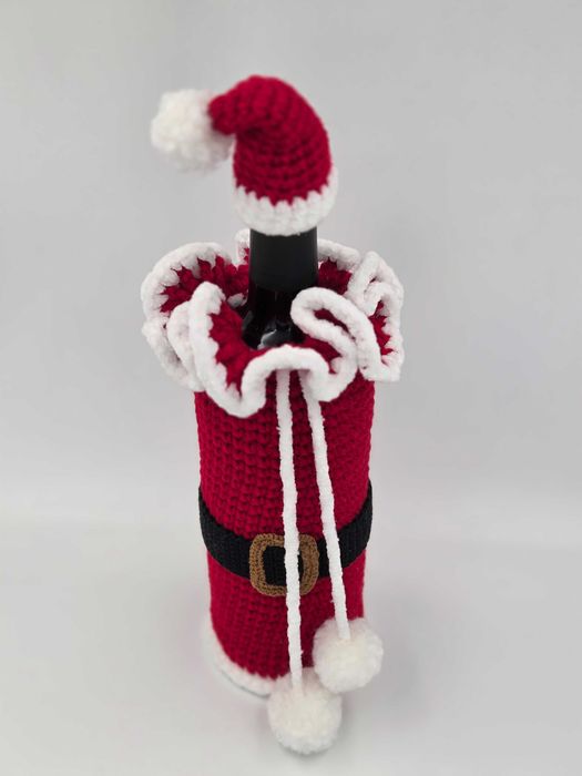 Pokrowiec Świąteczny na butelkę  wina