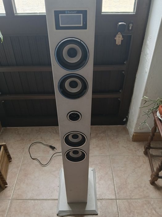 Coluna de som com bluetooth entrada auxiliar